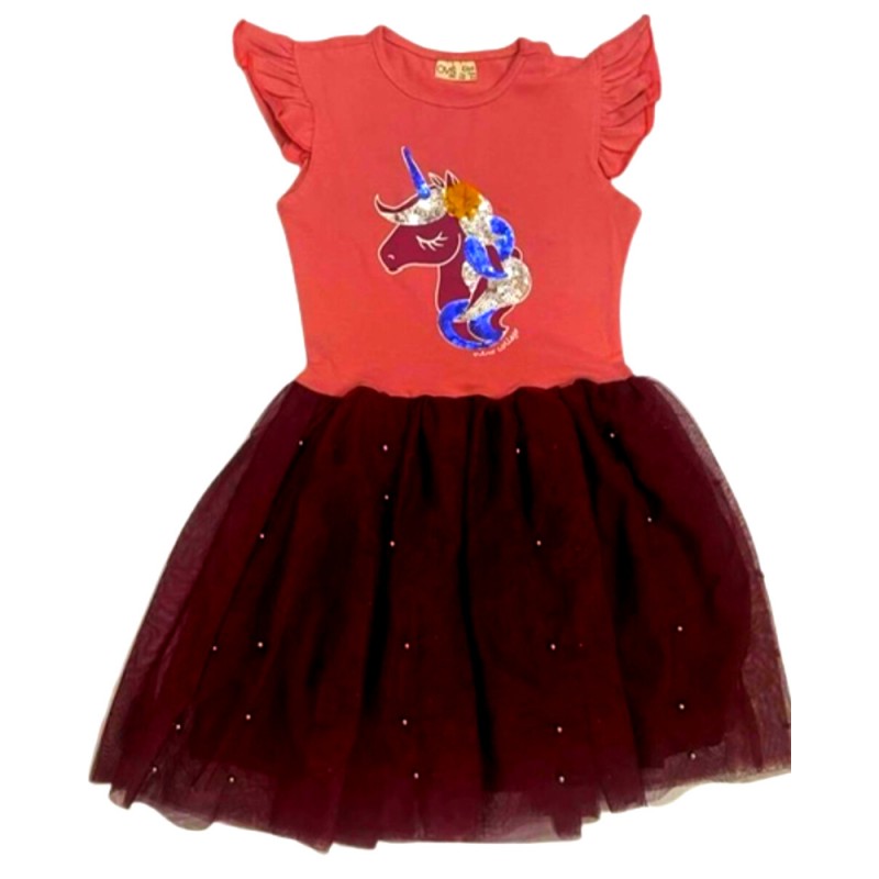Quality Unicorn Short Sleeve Dresses For Girls