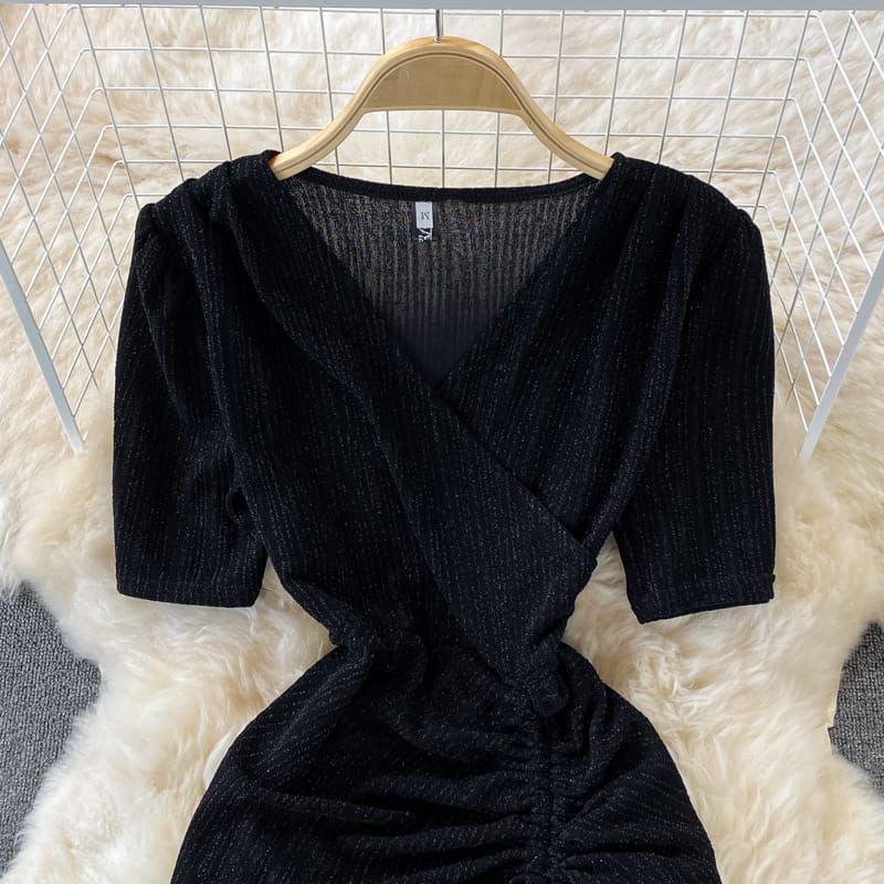 Stretchy Luxury Shimmer Ladies Dress