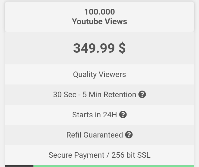 100,000 YouTube Views