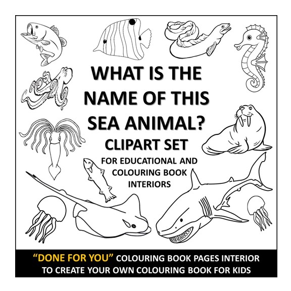 Buy what is the name of this sea animal for kids clipart set for