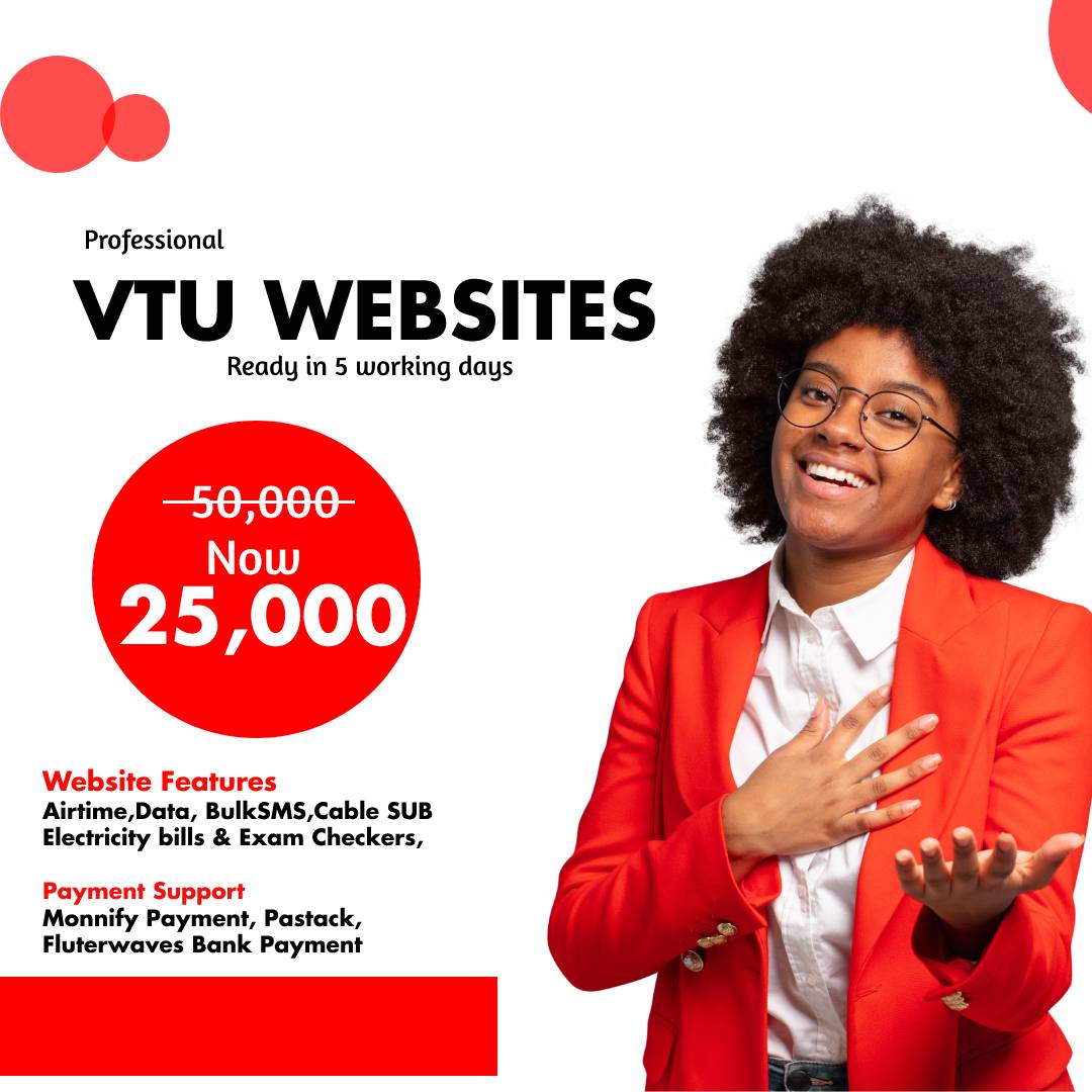 Vtu Developer Buy VTU Software by Comfort Developers & IT Solution on Selar
