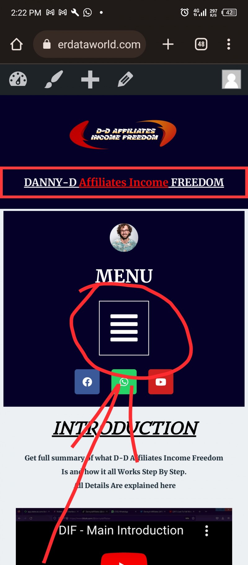 Buy Danny-d Affiliates Income Freedom copy by Joseph Daniel on Selar
