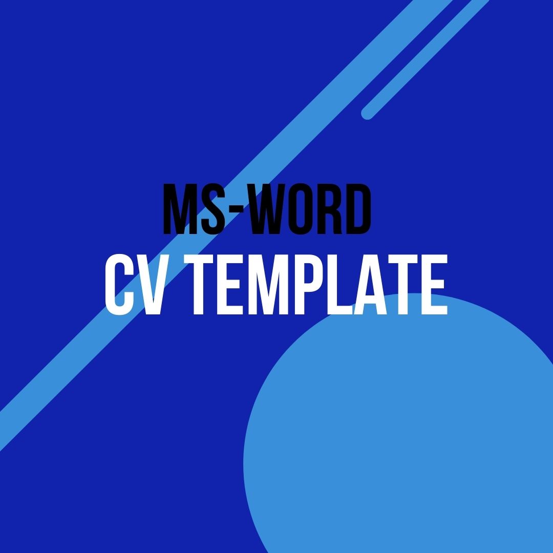 Get microsoft word cv template by murewa newo on selar co