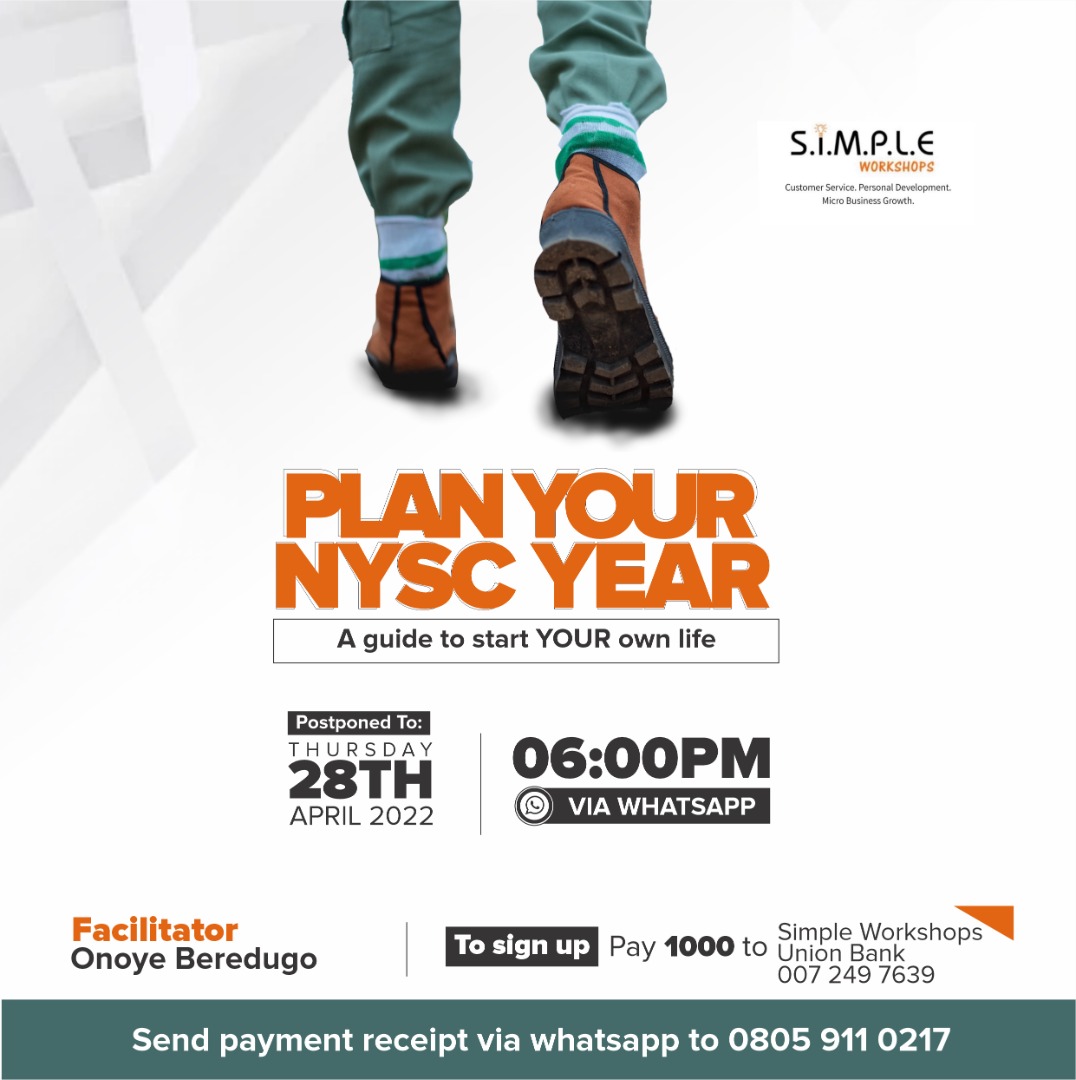 Buy Plan Your NYSC Year by Onoye Beredugo on Selar