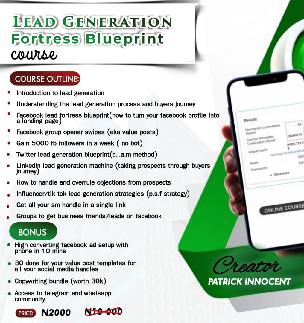 LEAD GENERATION FORTRESS BLUEPRINT