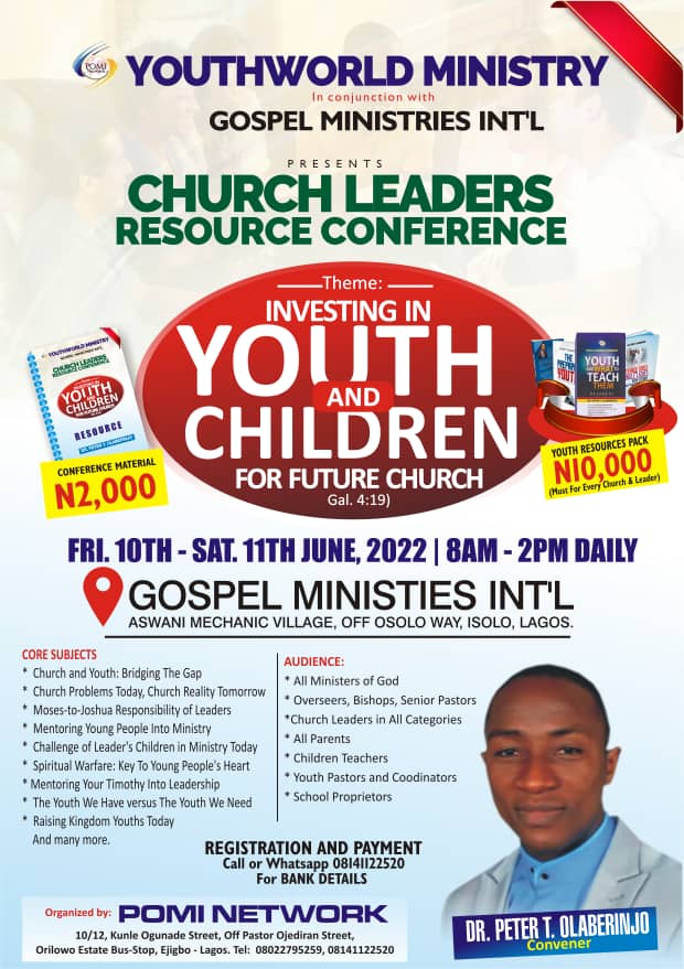 INVESTING IN YOUTH AND CHILDREN FOR FUTURE CHURCH