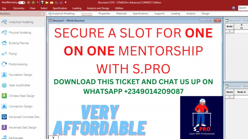 ONE ON ONE MENTORSHIP CLASS WITH S.PRO