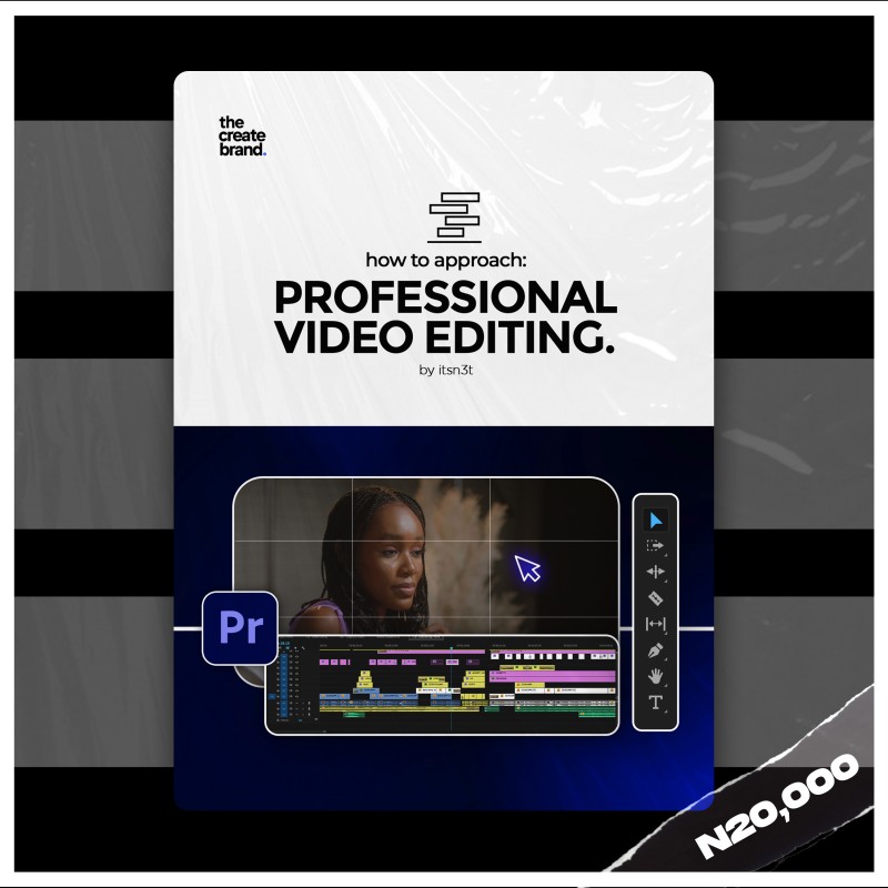 Buy A Professional Video Editing Course by The Create Brand on Selar.co