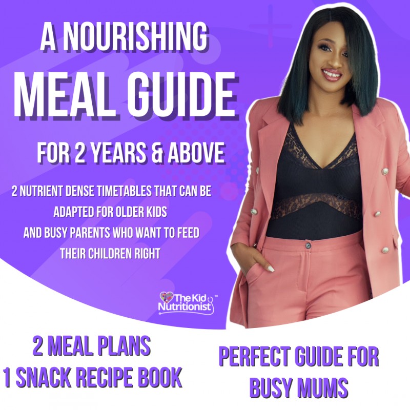 Buy Meal Plan Package 2yr And Above By The Kid Nutritionist On Selar co