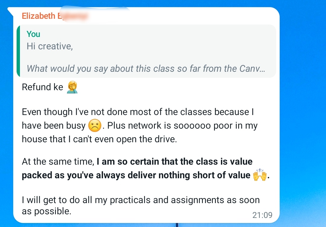 Customer review 6