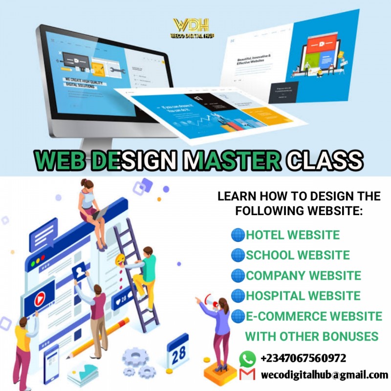 Buy WEBSITE DESIGN TRAINING by WECO DIGITAL HUB on Selar
