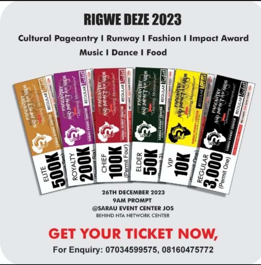 Rigwe Deze Event 2023 Third Edition. The Best cultural Show on the Plateau