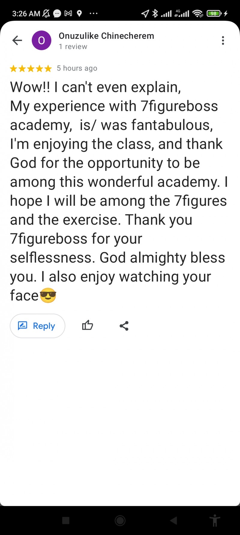 Customer review 10