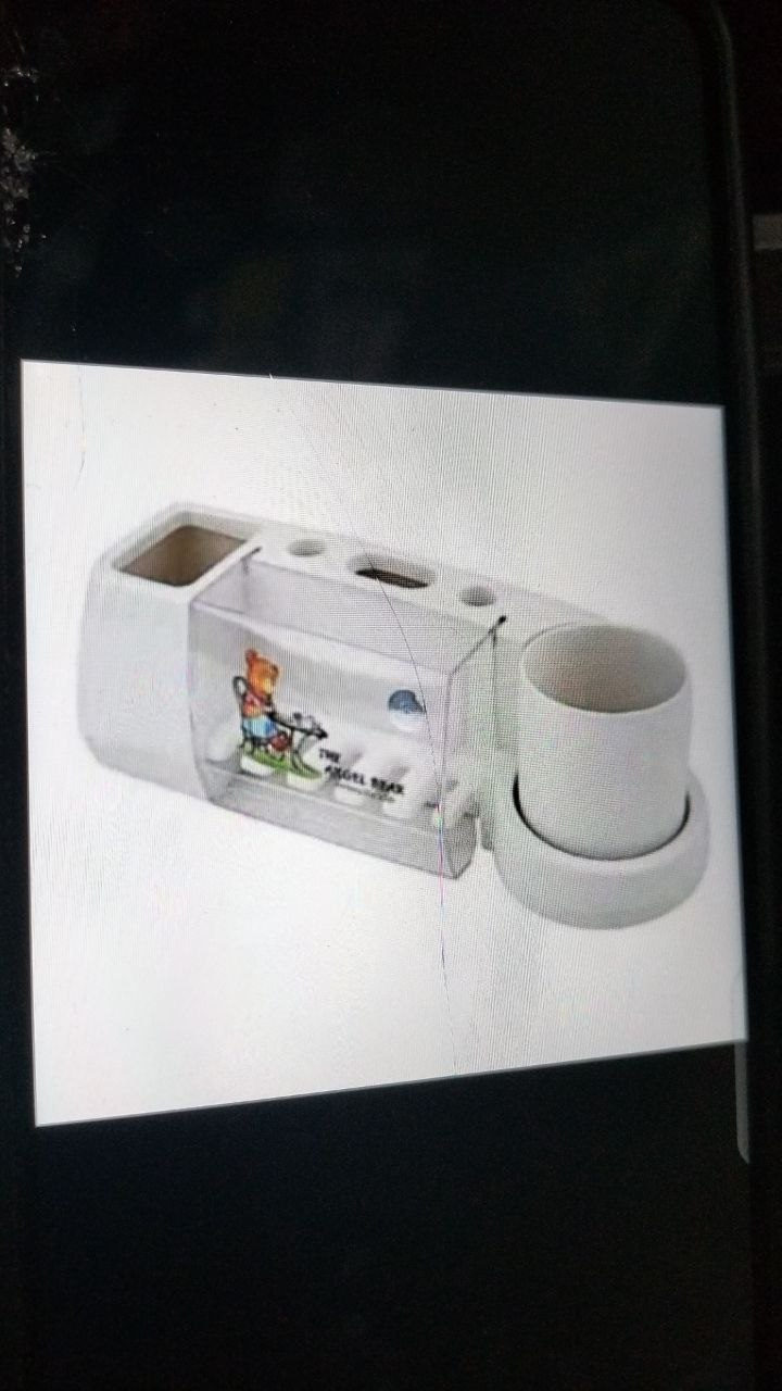 Tooth paste and brush holder