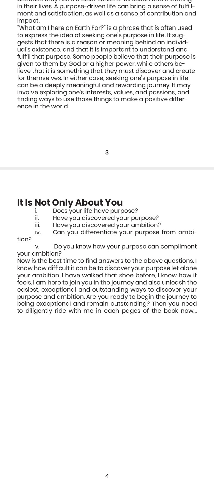 What Am I Here On Earth For : "My Dreams, Goals, Purpose And Ambition and How To Live My Best Life."