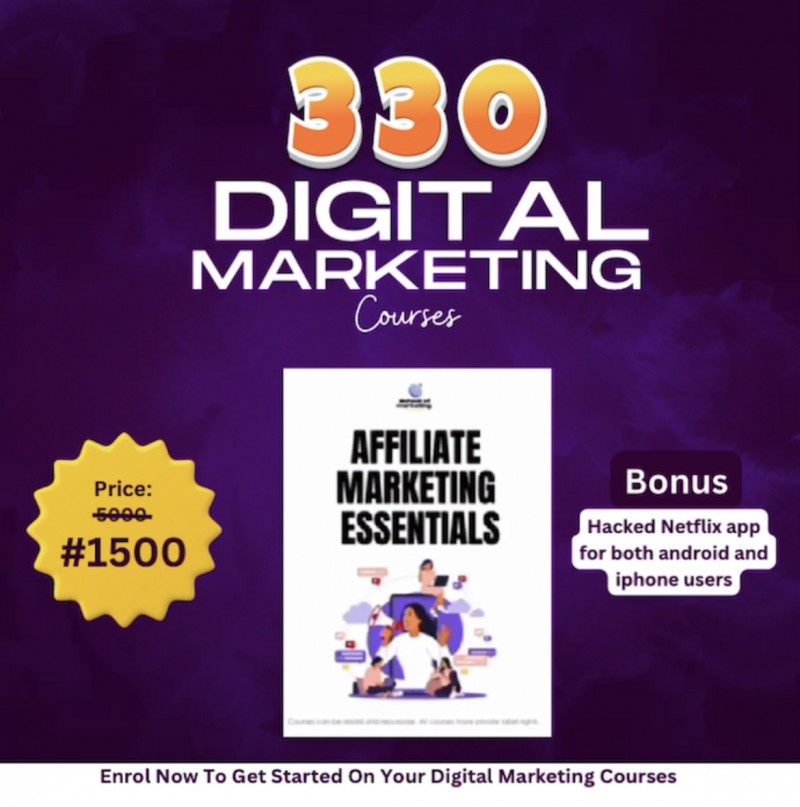 Buy 330 Digital Marketing Course by Oyedele Daniel on Selar