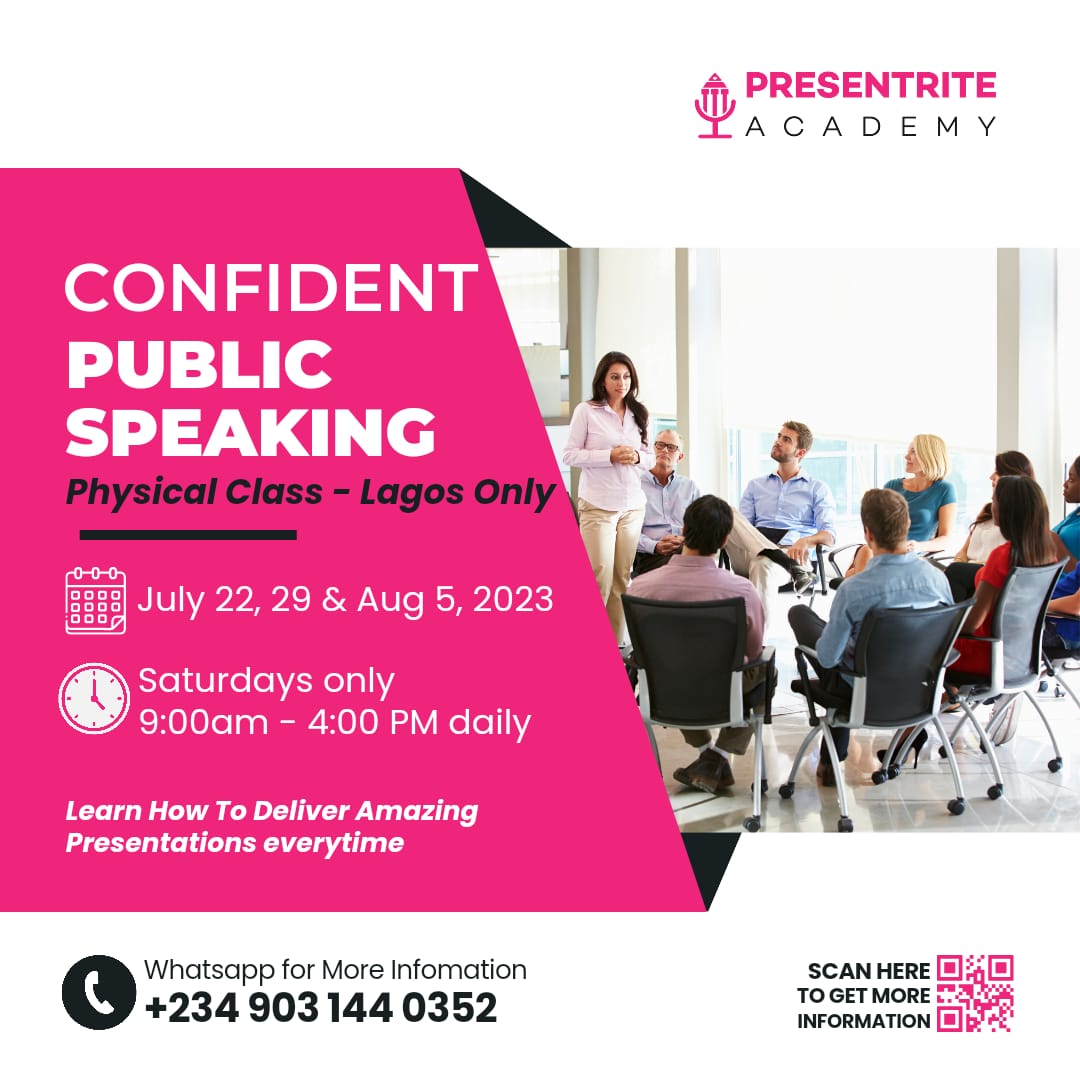Confident Public Speaking Course - Physical Class