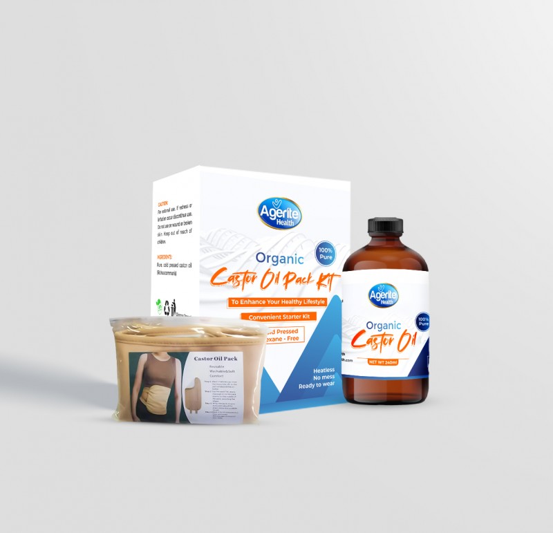 Castor Oil  Pack Kit