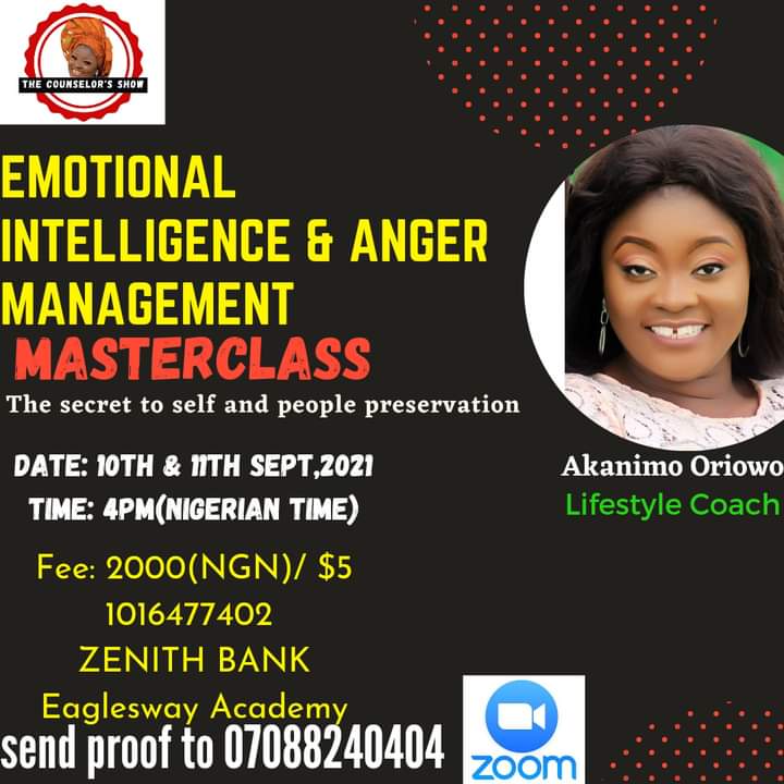 EMOTIONAL INTELLIGENCE AND ANGER MANAGEMENT MASTERCLASS