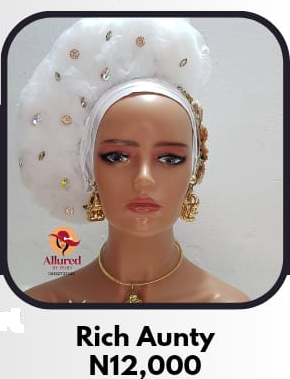 RICH AUNTY TULLE NET RUFFLES TURBAN CLASS