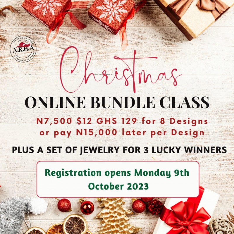 SPECIAL CHRISTMAS HEADWEAR MAKING BUNDLE CLASS