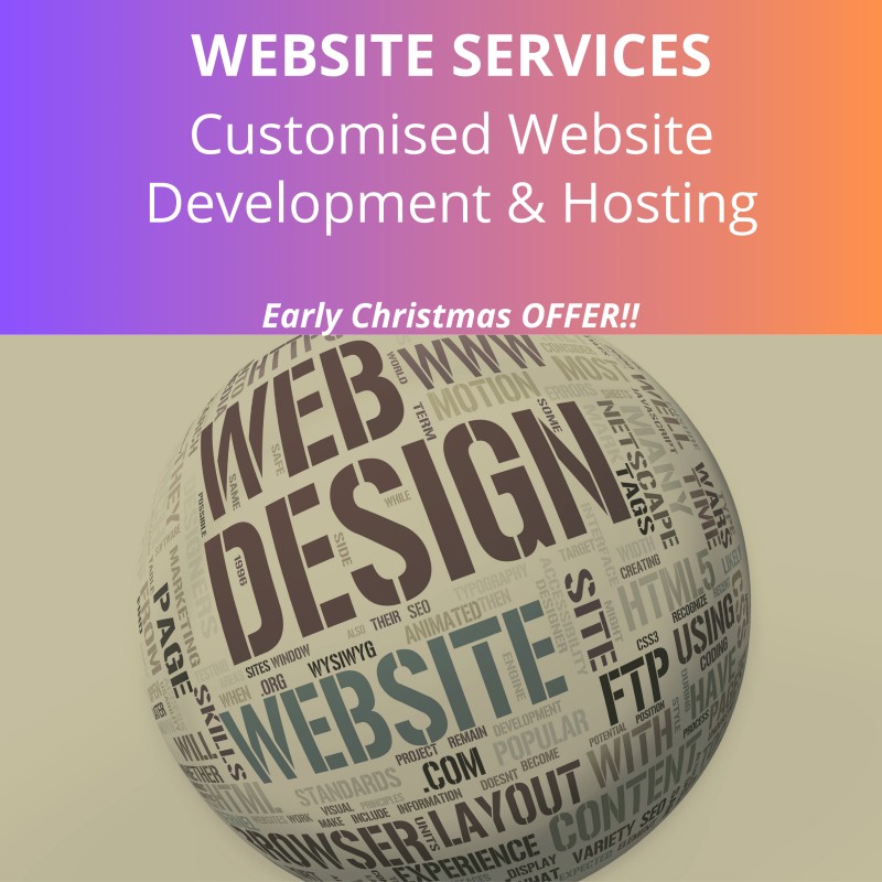 Customised Website Design, Development & Hosting Services