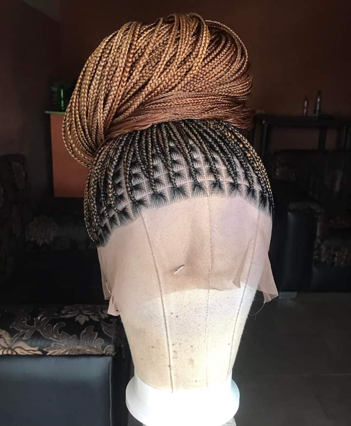 2 tone braided wig