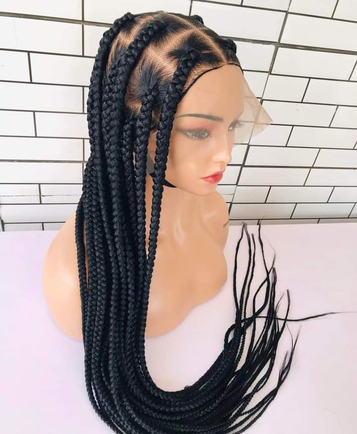 Black box braided wig