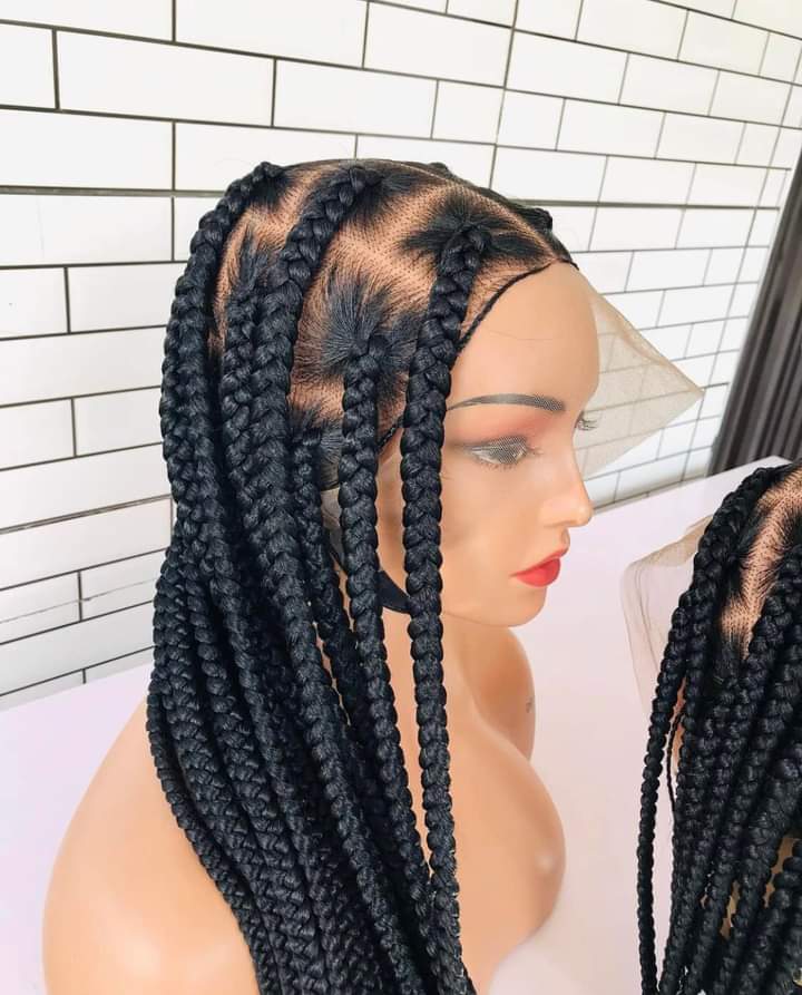 Black box braided wig