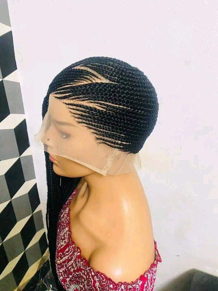One sided ghana weaving wig