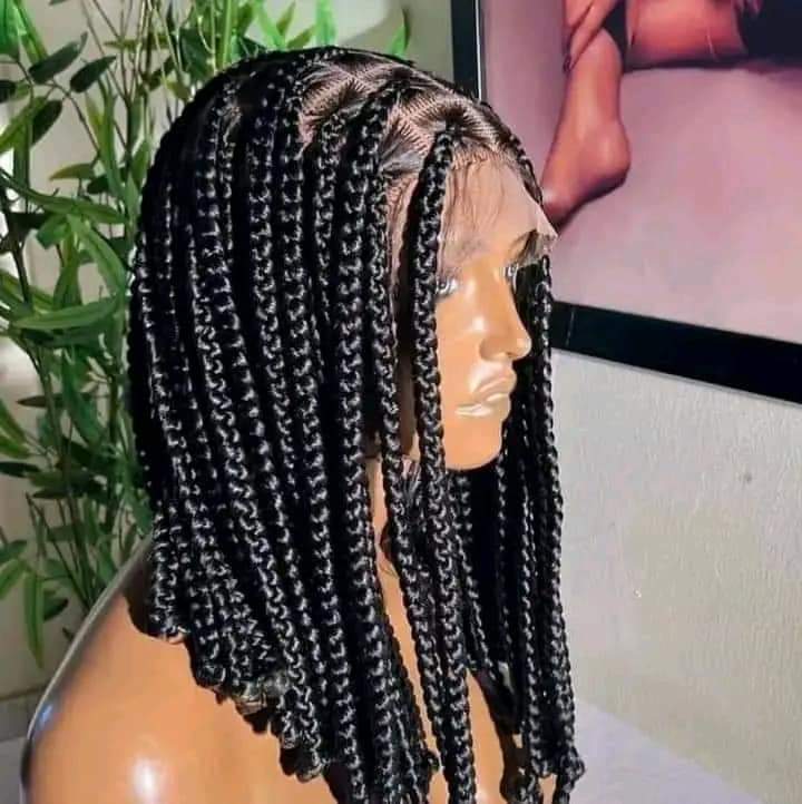 Short knotted box braid
