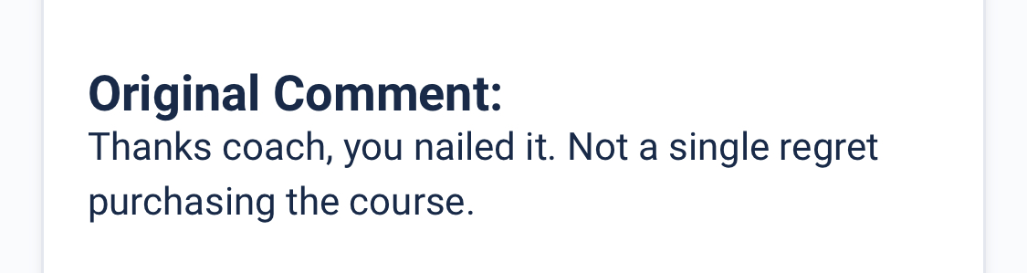 Customer review 1
