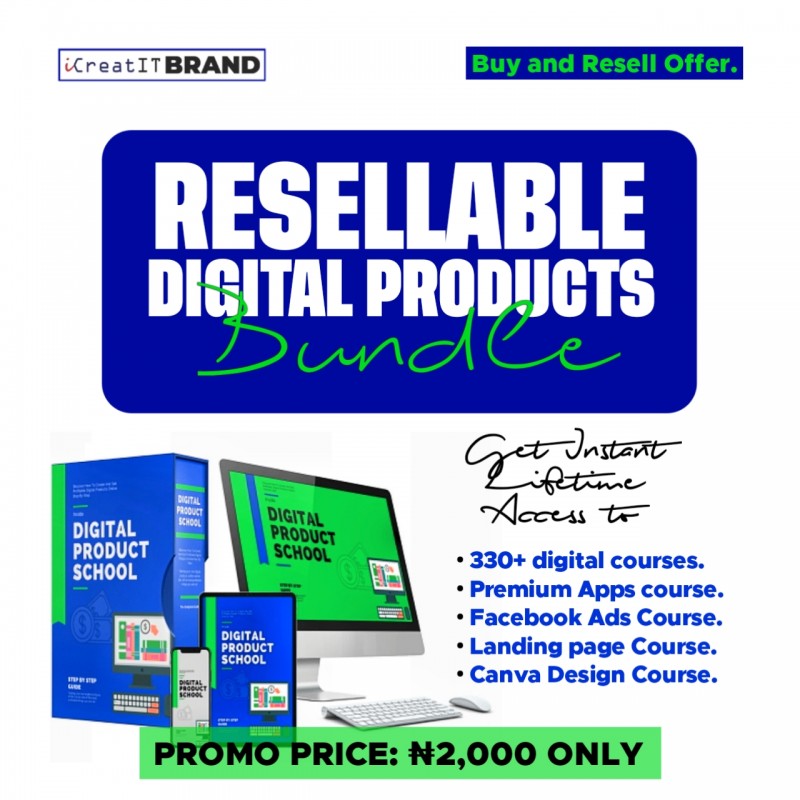 Buy Resellable Digital Products Bundle By Wisdom Ifeanyi Digital Store