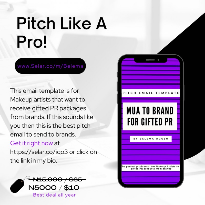 Pitch Email for MUAs to Brands
