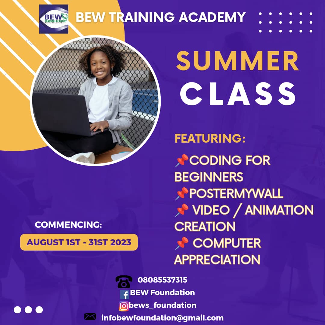Buy Summer computer Classes by Bew Training Academy on Selar.co
