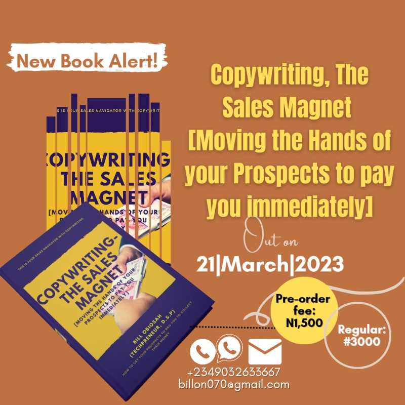 Buy Copywriting the Sales Magnet by Bill Obiosah on Selar
