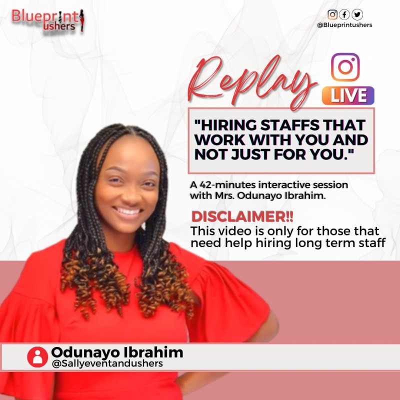 Hiring staffs that work with you and not just for you.