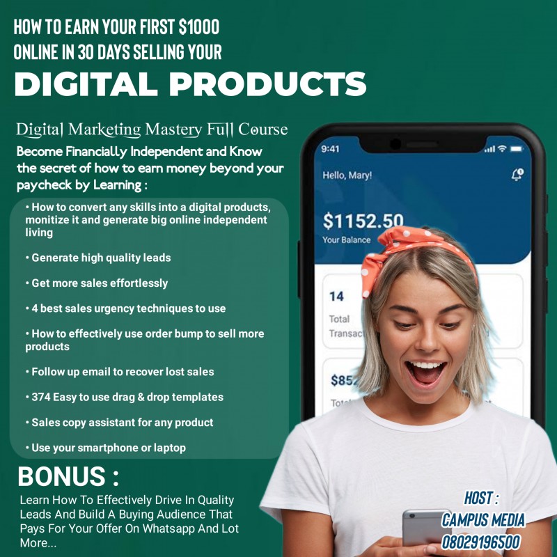 Buy DIGITAL PRODUCTS CREATION FULL COURSE by Digital Skills Academy on ...