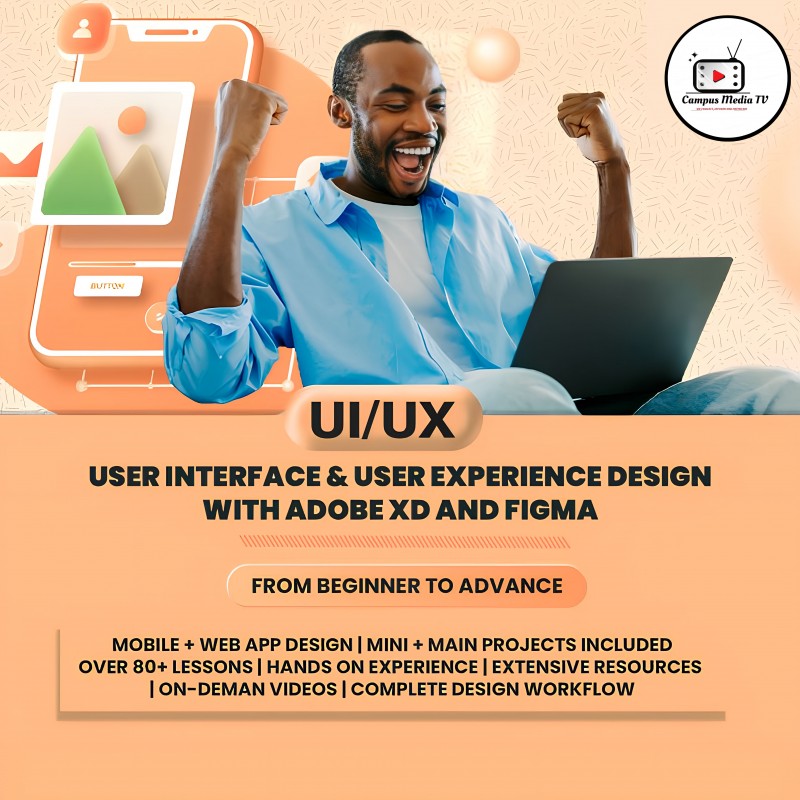 Buy UI/UX DESIGN WITH FIGMA AND ADOBE XD (MASTERCLASS COURSE) by ...