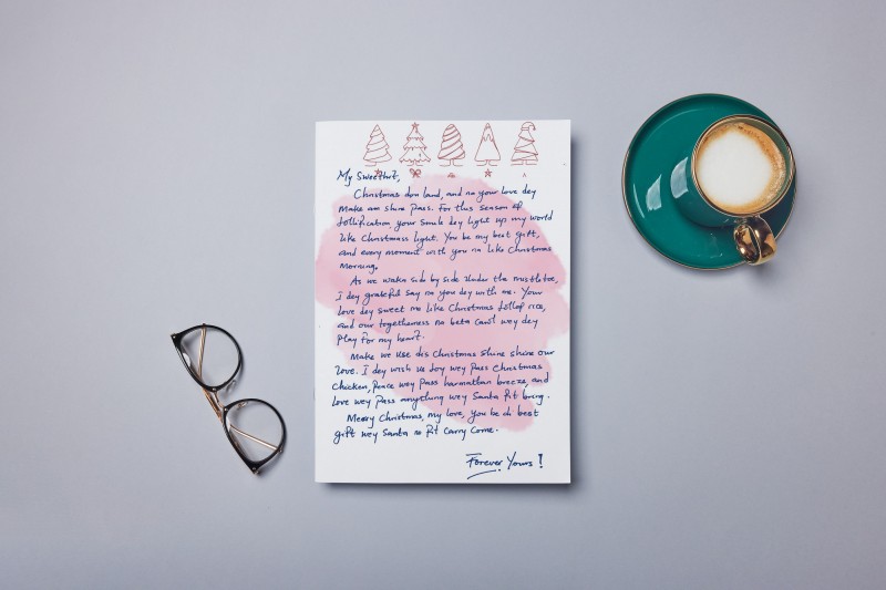 You be my Christmas Jollof Spice Naija Pidgin Xmas Romantic Letters