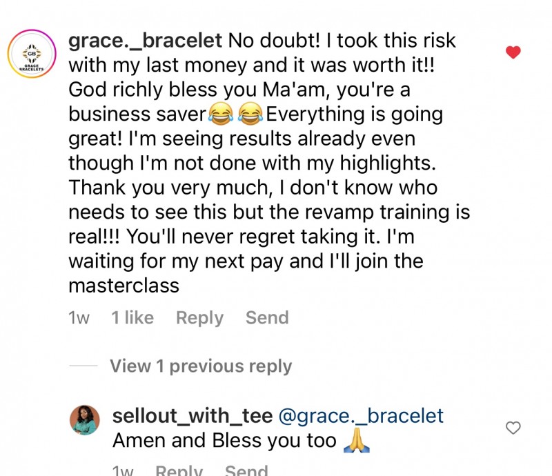Customer review 1