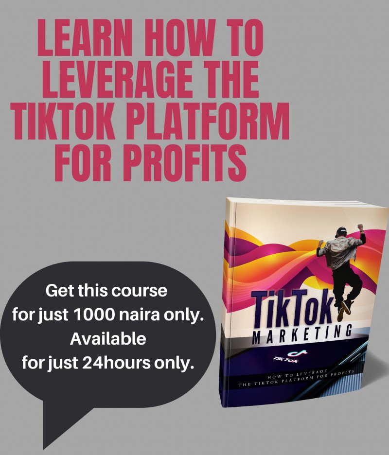 Buy TikTok Marketing by NWEKE JOEL OLUWATOBILOBA on Selar