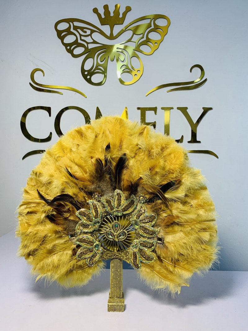 Rechargeable Fur handfan
