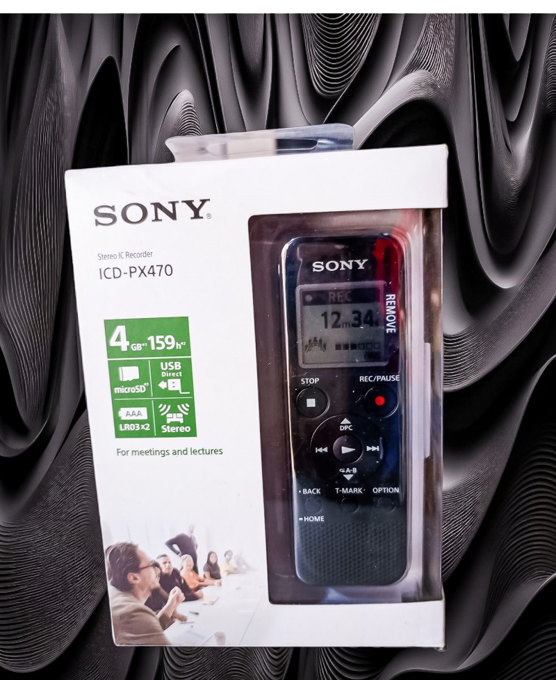 Sony PX470 Voice Recorder.