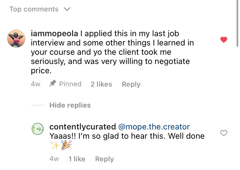Customer review 1