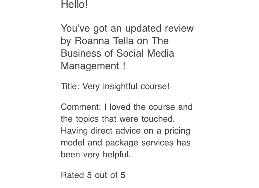 Customer review 3