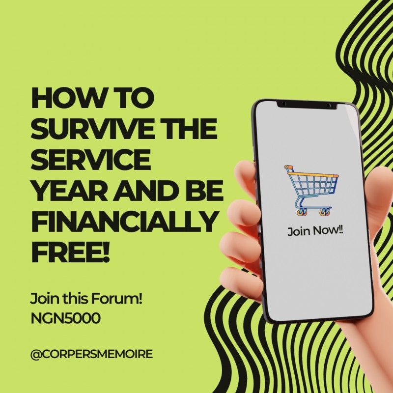 HOW TO SURVIVE THE SERVICE YEAR AND BE FINANCIALLY FREE! [a community]