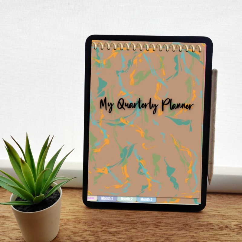 Annual Hyperlinked Perpetual Digital Planner | Start Anytime |