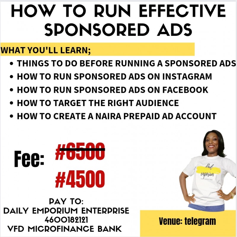 Buy how to run ads on instagram and facebook by chika beka on selar