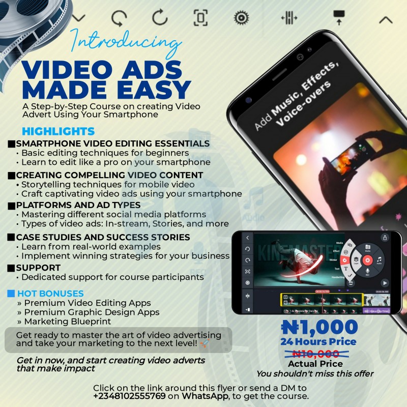 Buy Video Ads Made Easy by Edun Oluwadamilola Gideon on Selar